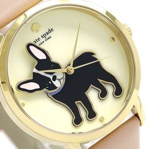 ❗SALE❗💗Kate Spade French Bulldog  Leather Watch